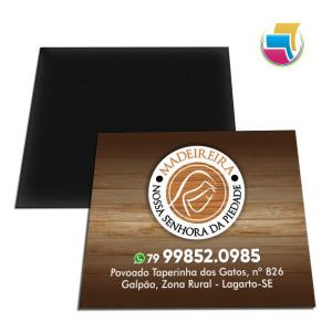 1.000 UNIDADES - ÍMÃS DE GELADEIRA/CORTE RETO/COUCHÊ 250G/VERNIZ UV TOTAL FR/50X45MM Couche 250g brilho - imã 50x45cm 4x0 Verniz UV Total Frente Corte reto 