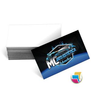 CARTÕES DE VISITA - COUCHÊ 300G VERNIZ UV VERNIZ UV TOTAL FRENTE - 4X0 Couchê 300g 9x5cm 4x0 Verniz UV Total Frente Corte reto 