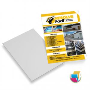 PANFLETOS 14X20CM - COUCHÊ 90G - SEM VERNIZ - 4X0 Couchê 90g 14X20CM 4x0 Sem verniz Corte reto 